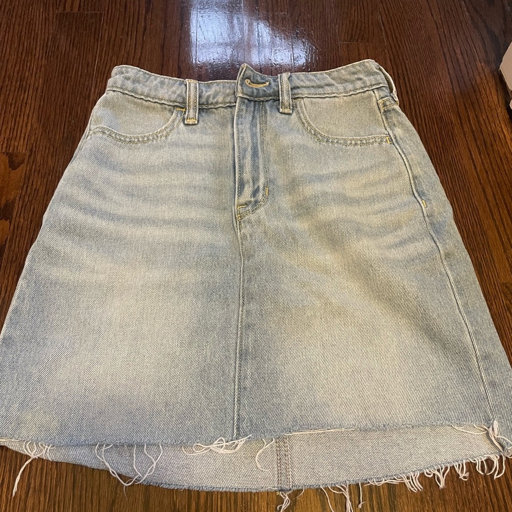 Hollister jean skirt